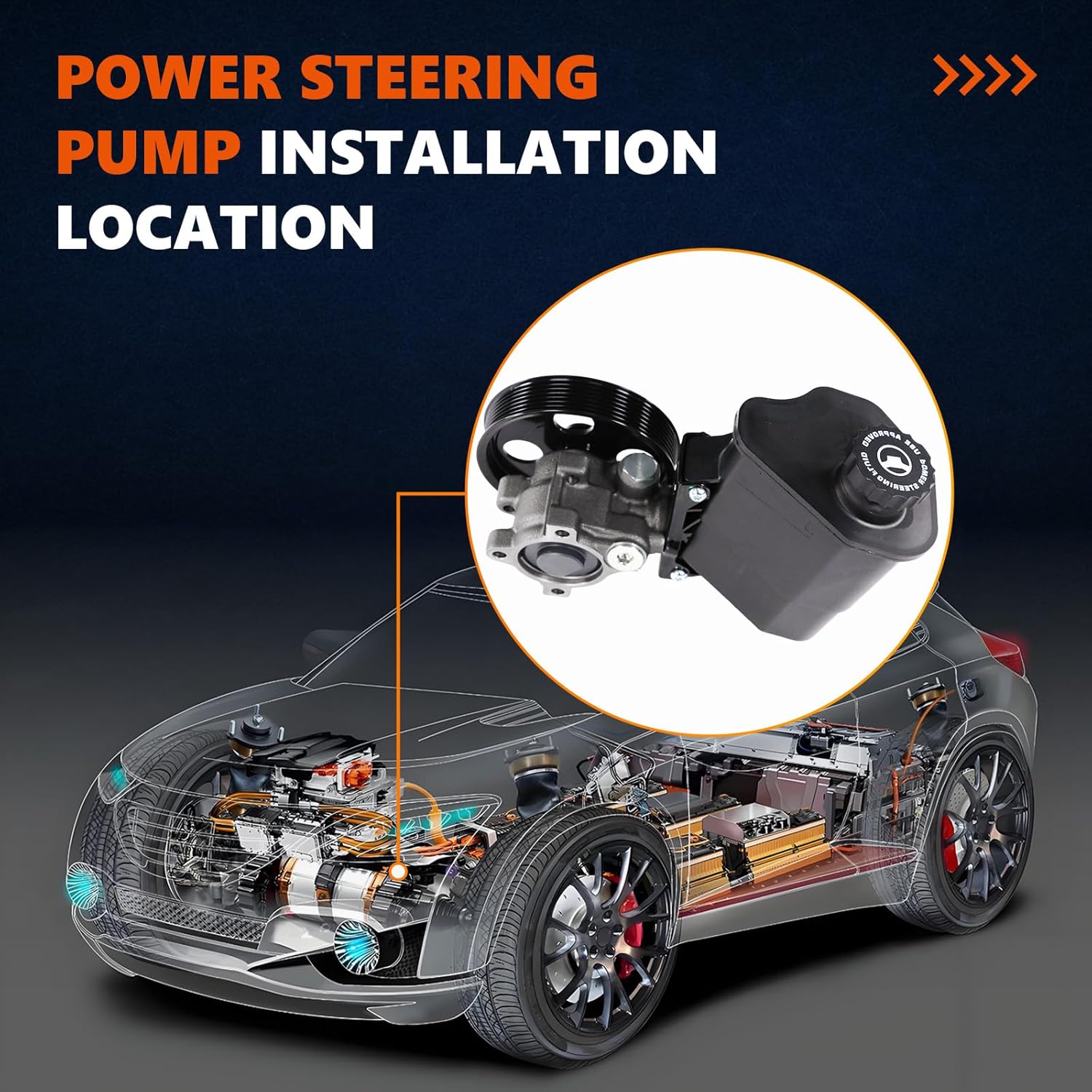 Thumbnail 4 de Daysyore Power Steering Pump 20-70269 for 2002-2007 Ram 1500 (OE replacement)