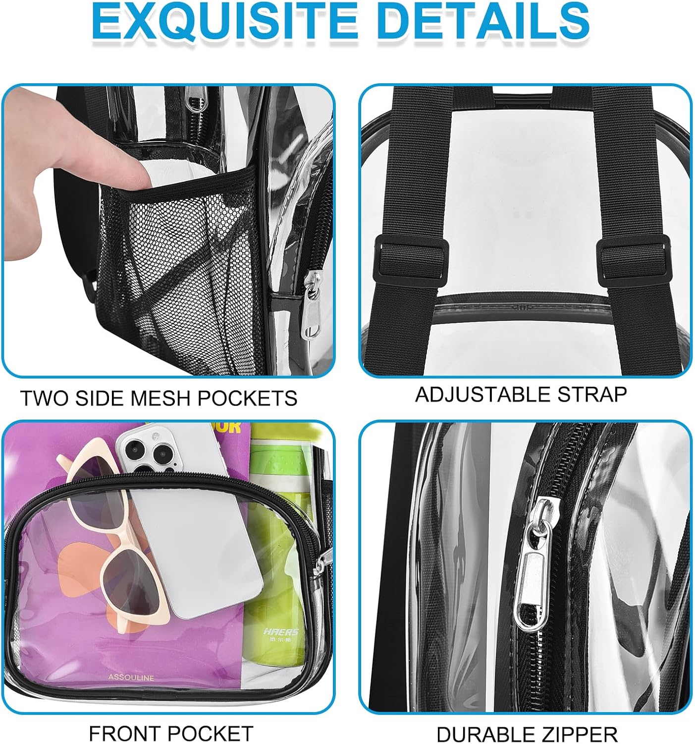 Thumbnail 2 de Clear Backpack 0.4 mm PVC