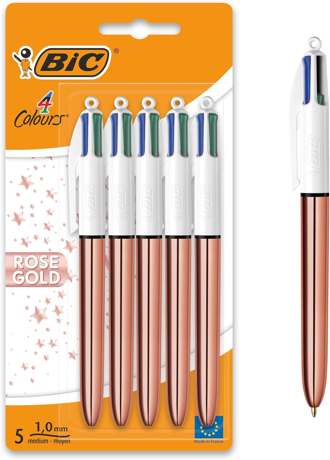 BIC 4 Colours Rose Gold Pen 1.0mm