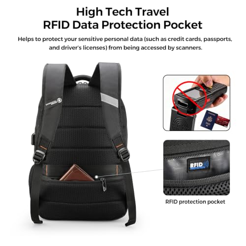 Thumbnail 6 de Swissdigital Design Backpack SD1670-01: 16-Inch Laptop, RFID & USB Charging Pocket