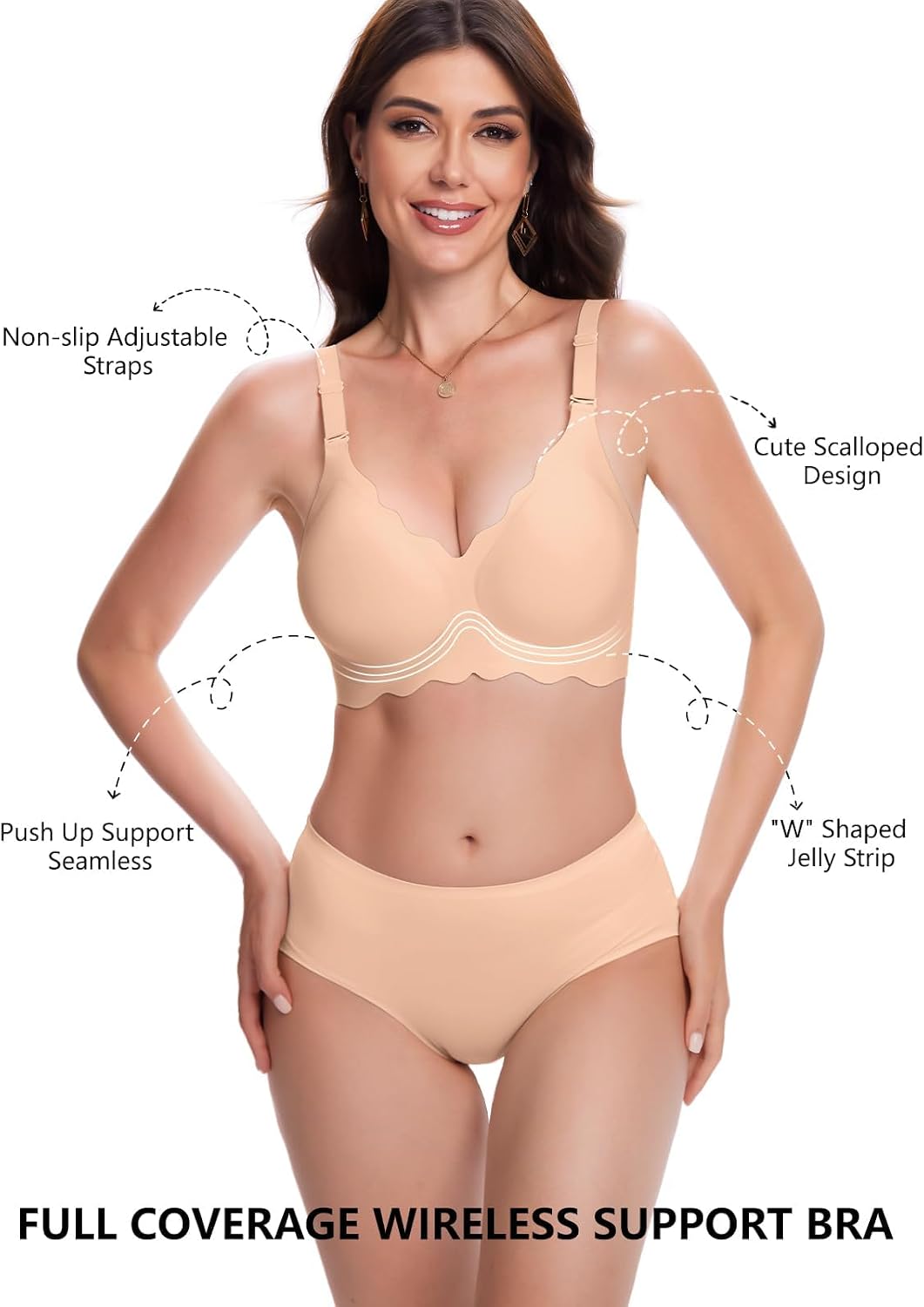 Thumbnail 1 de COCOMARTS Jelly Bra for Women, Seamless Comfort 🩲