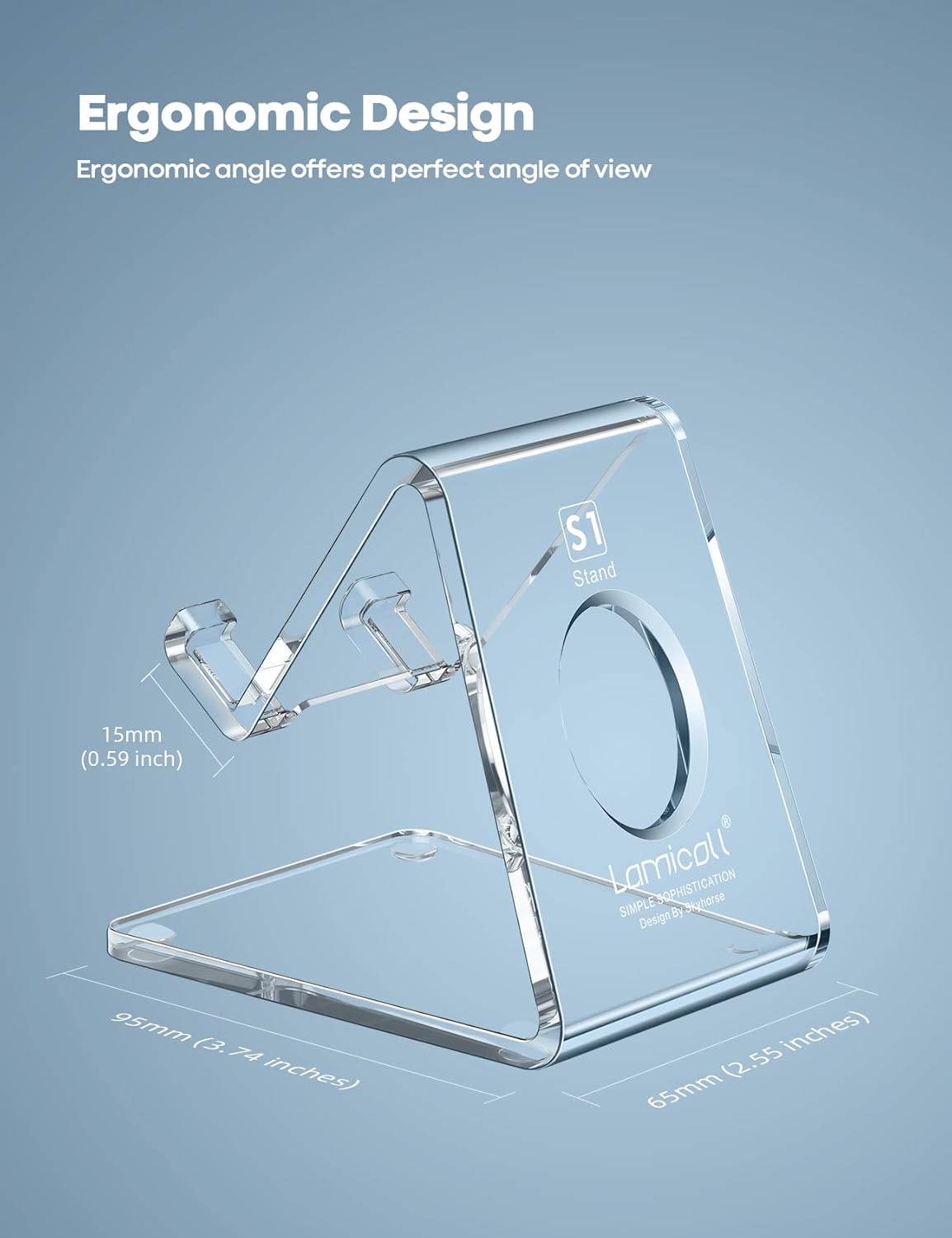 Thumbnail 5 de Lamicall Acrylic Phone Stand 4-8"