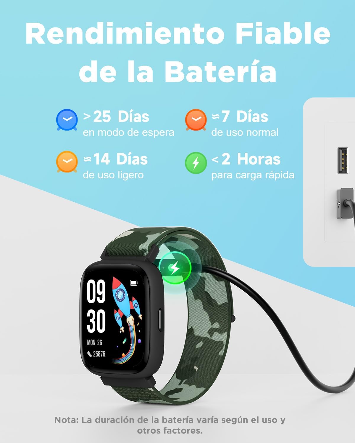 Thumbnail 6 de BIGGERFIVE Reloj Inteligente Infantil 🌈 - Actividad y Diversión