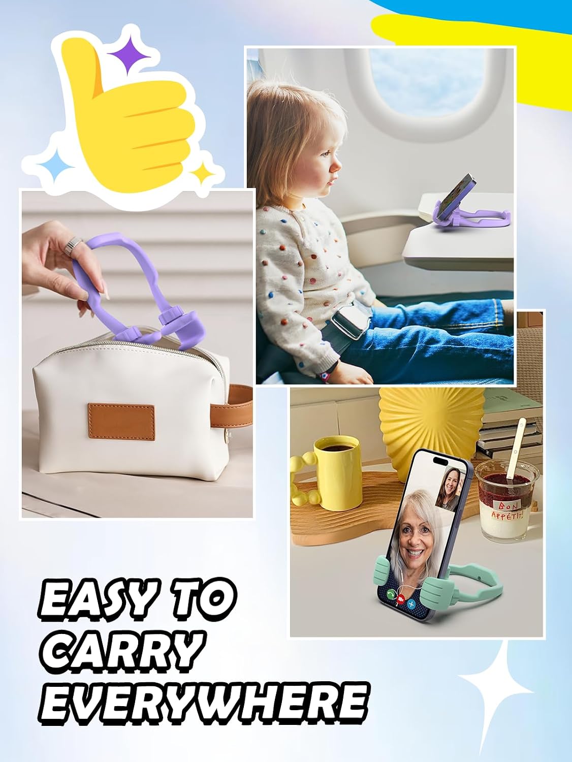 Thumbnail 6 de CALDEVER Thumbs Up Phone Stand 3×4.25 in