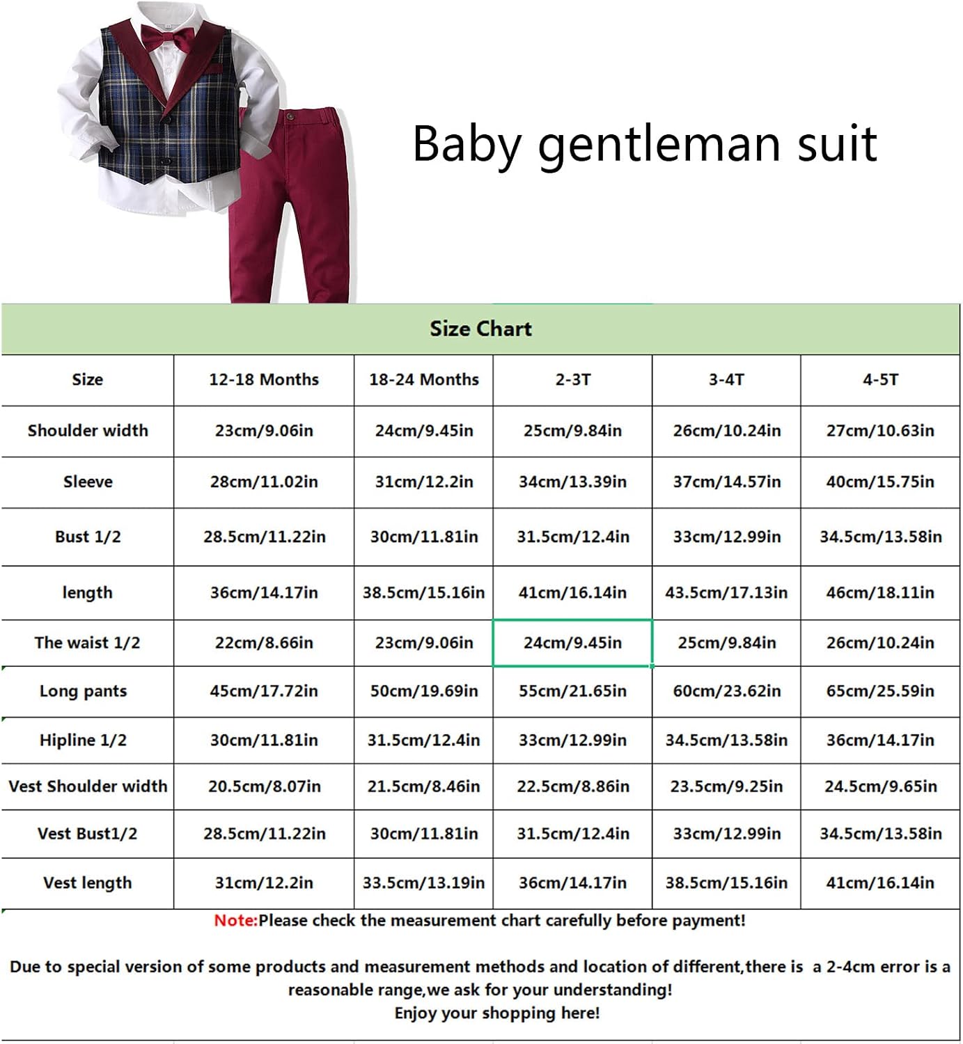 Detalle 1 de Kimocat Baby Boy Formal Outfit, Cotton-Blend Vest