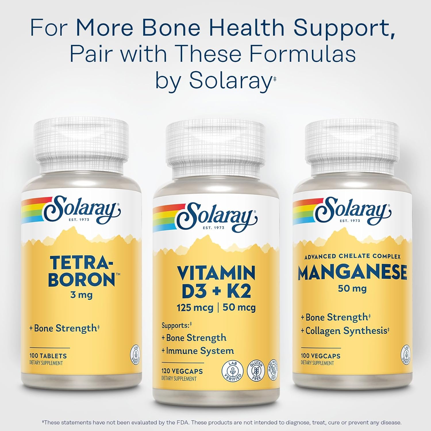 Detalle de SOLARAY Vitamin D3 K2 vegcaps 120