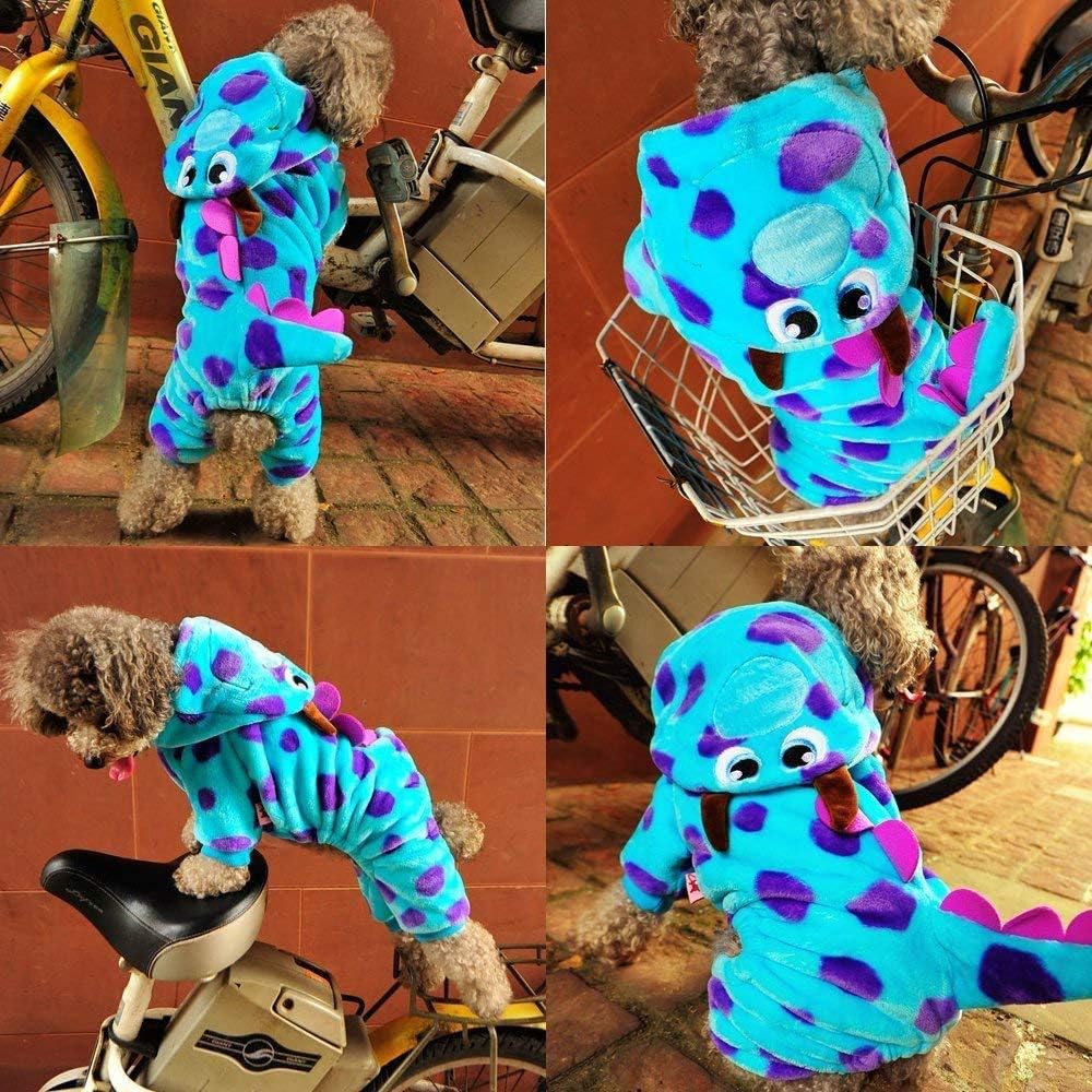 Thumbnail 4 de AIHANCH Soft Velvet Dog Hoodie for Winter – Warm Four-Leg Coat for Small Dogs (Large)
