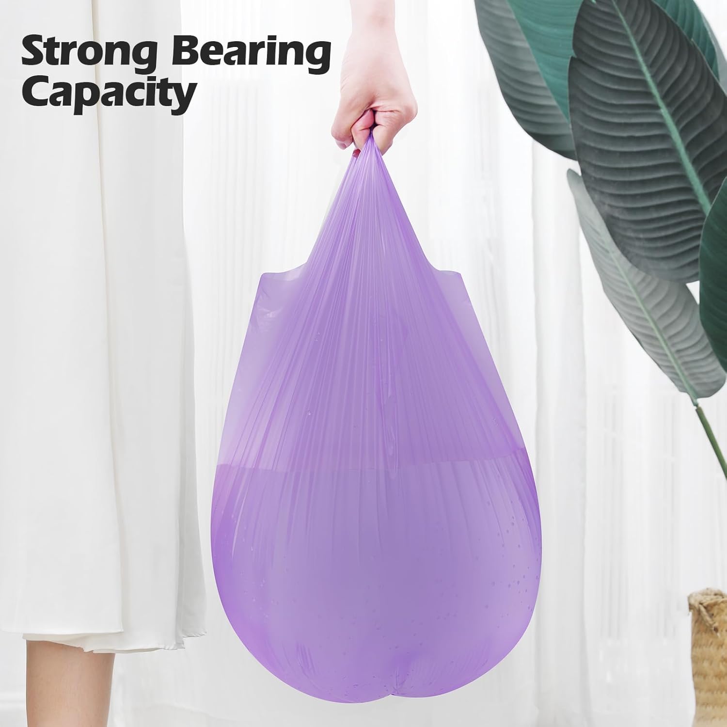 Thumbnail 6 de 10L Portable Bin Bags 60 Count Purple