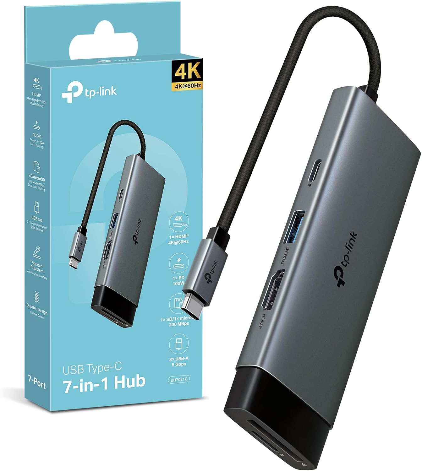 Detalle de TP-Link UH7021C Hub USB-C 7 in 1