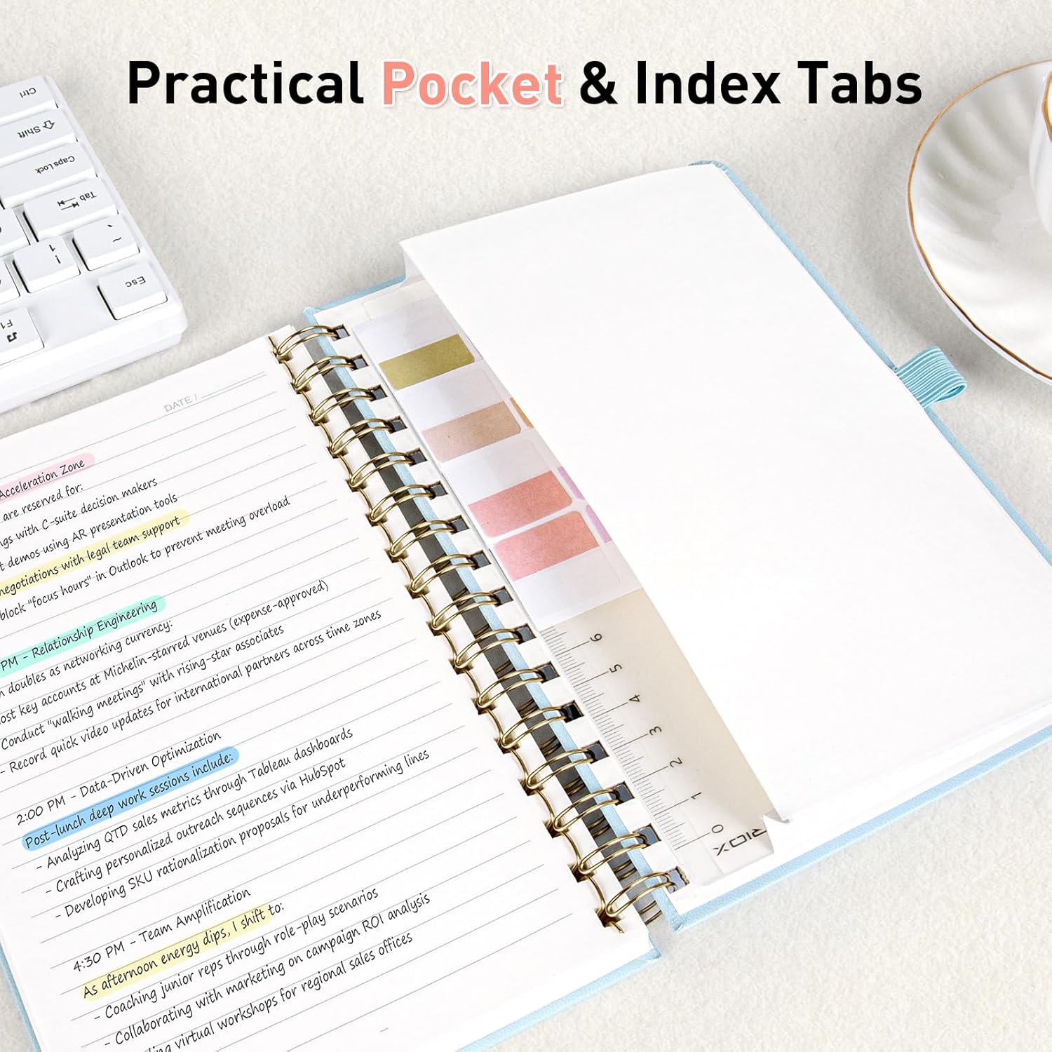 Thumbnail 5 de Umriox B5 Wirebound Notebook (B5, 180 Pages, 100gsm, Pocket) – Red