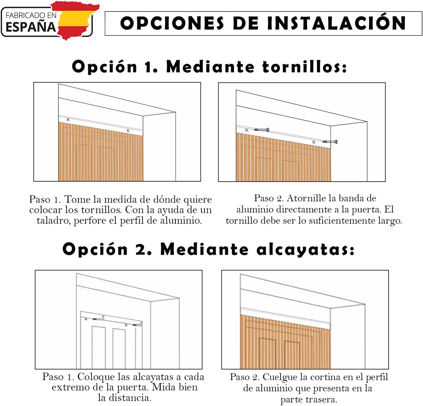 Thumbnail 5 de Mercury Textil Cortina para Puerta Tiras PVC 200x90cm Transparente R9