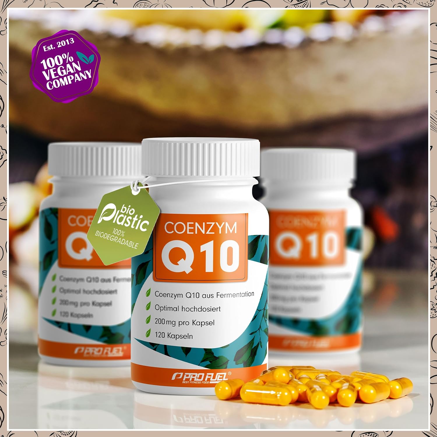 Detalle 2 de Q10 Kapseln hochdosiert 120x 200 mg Coenzym Q10