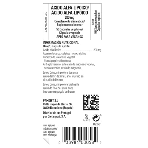 Detalle 1 de Solgar Ácido Alfa-Lipoico 200 mg, 50 Cápsulas vegetales 💊