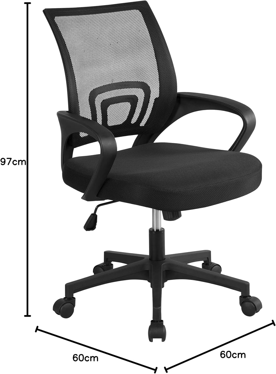 Thumbnail 2 de Yaheetech Silla Escritorio Malla Ergonomica 136 kg