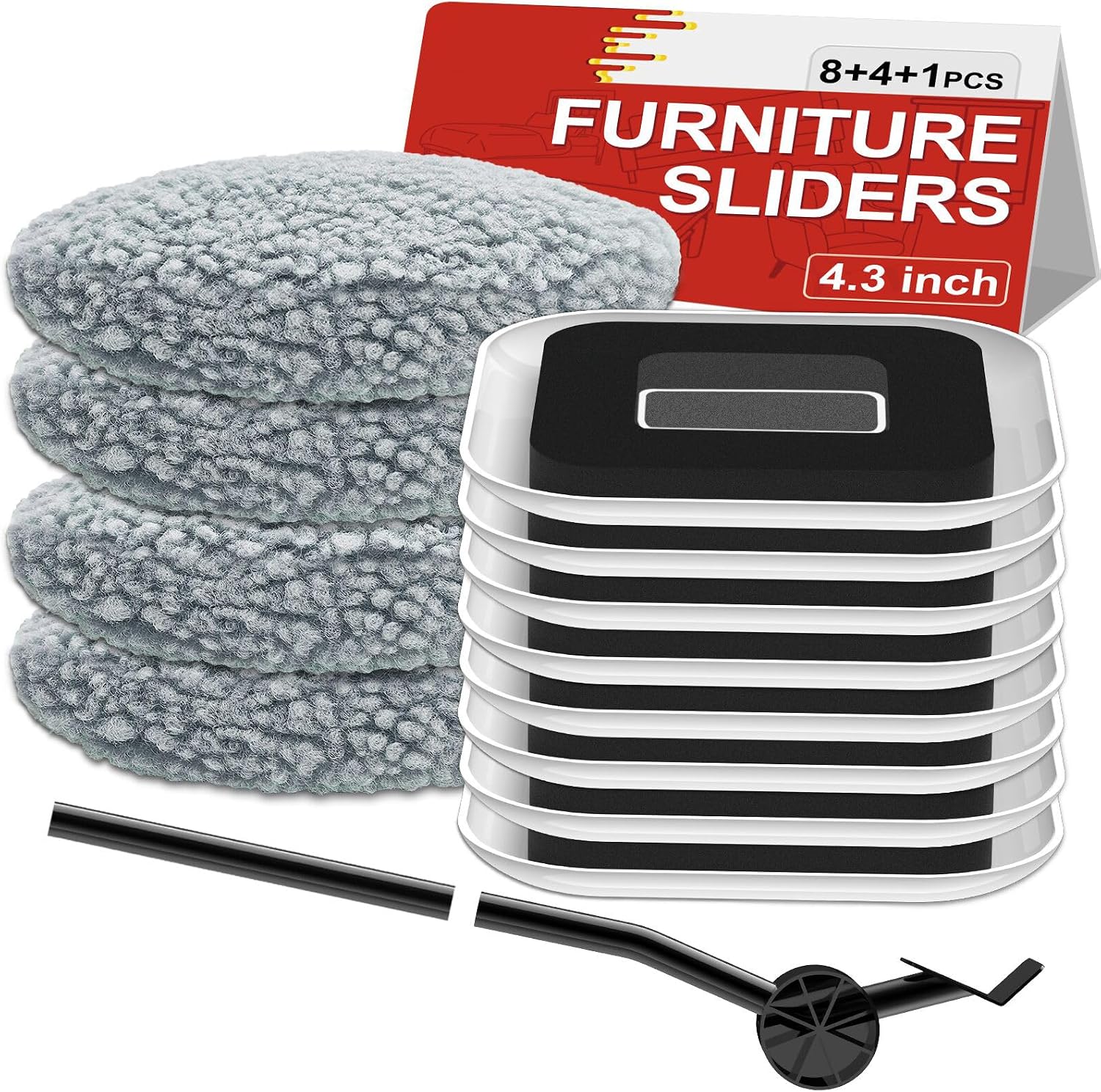 Detalle de Kiss Core HK 3-in-1 Furniture Sliders Kit with Carpet Pads and Floor Socks