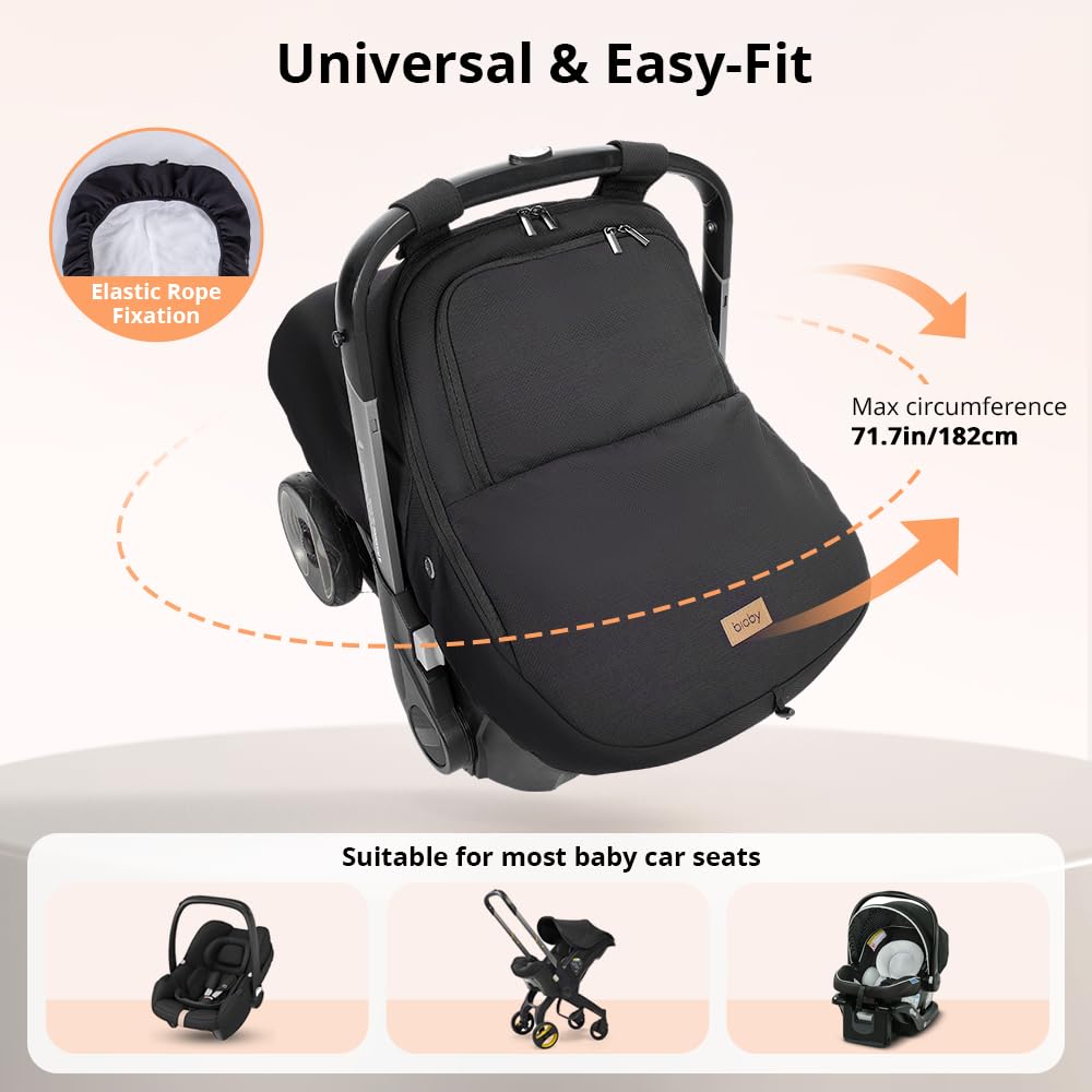 Thumbnail 3 de Bioby BG-CSC-4 Winter Baby Car Seat Cover, Waterproof with Fleece Lining