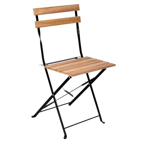 Thumbnail 4 de T-LOVENDO.ES Set retro de 3 muebles de exterior (mesa y 2 sillas) plegables de acero y madera