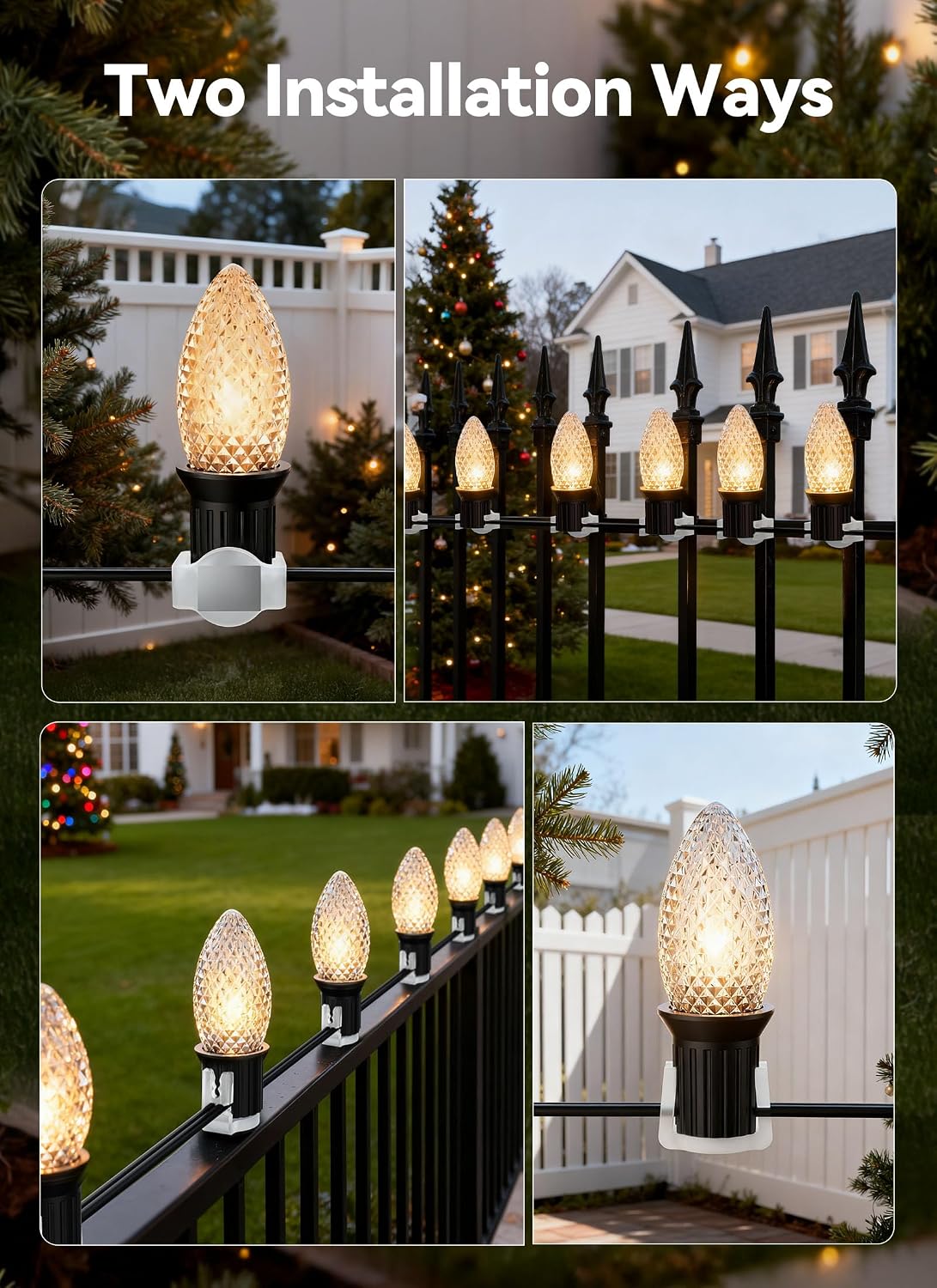 Detalle 1 de Magnetic Christmas Light Clips, 100 Count