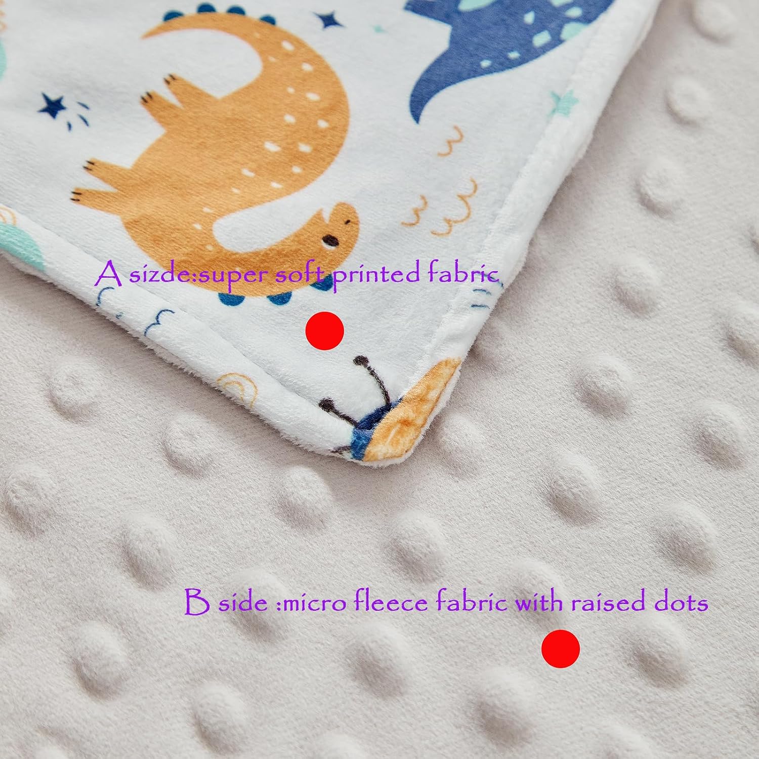 Thumbnail 3 de JHCHMX Dinosaur 75x100cm Baby Blanket