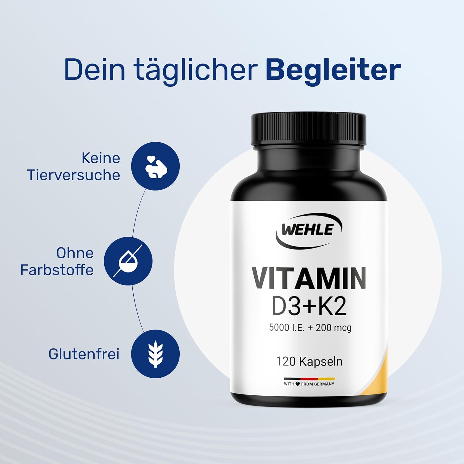 Thumbnail 1 de Wehle Sports Vitamin D3 K2 120 Kapseln 💊