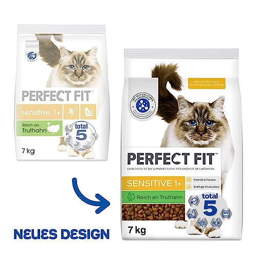 Thumbnail 9 de Perfect Fit Sensitive Adult 1+ Trockenfutter für Katzen 7 kg Truthahn – gesund Haut, Fell und Verdauung