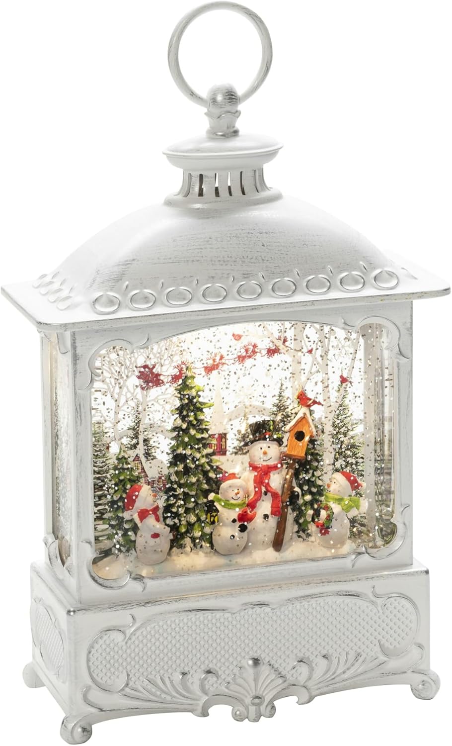 Thumbnail 4 de Konstsmide LED-Schneelaterne mit Kirche und Weihnachtsmarkt (Art.-Nr. 4350-000) – wassergefüllt, 5-Stunden-Timer