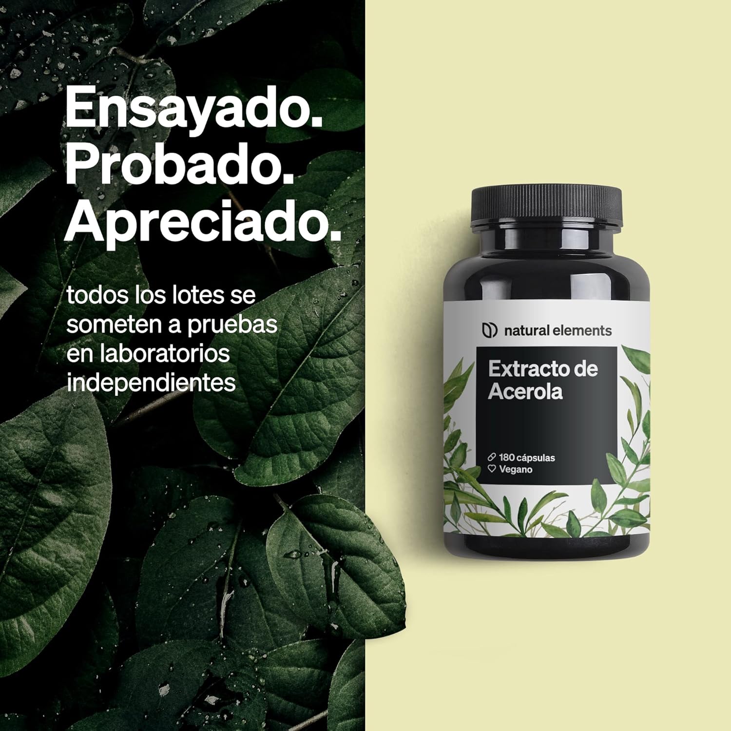 Thumbnail 3 de Vitamina C Acerola Solar - 180 Cápsulas para 6 meses 🍊