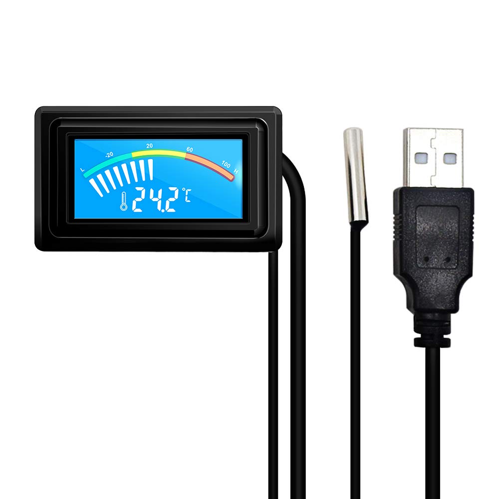 Thumbnail 1 de KETOTEK USB Termometro Digitale per Acquario 110°C