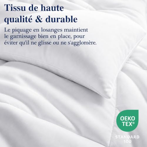 Detalle 2 de WAVVE Couette 220 x 240 cm, hiver 450 GSM, microfibre blanche