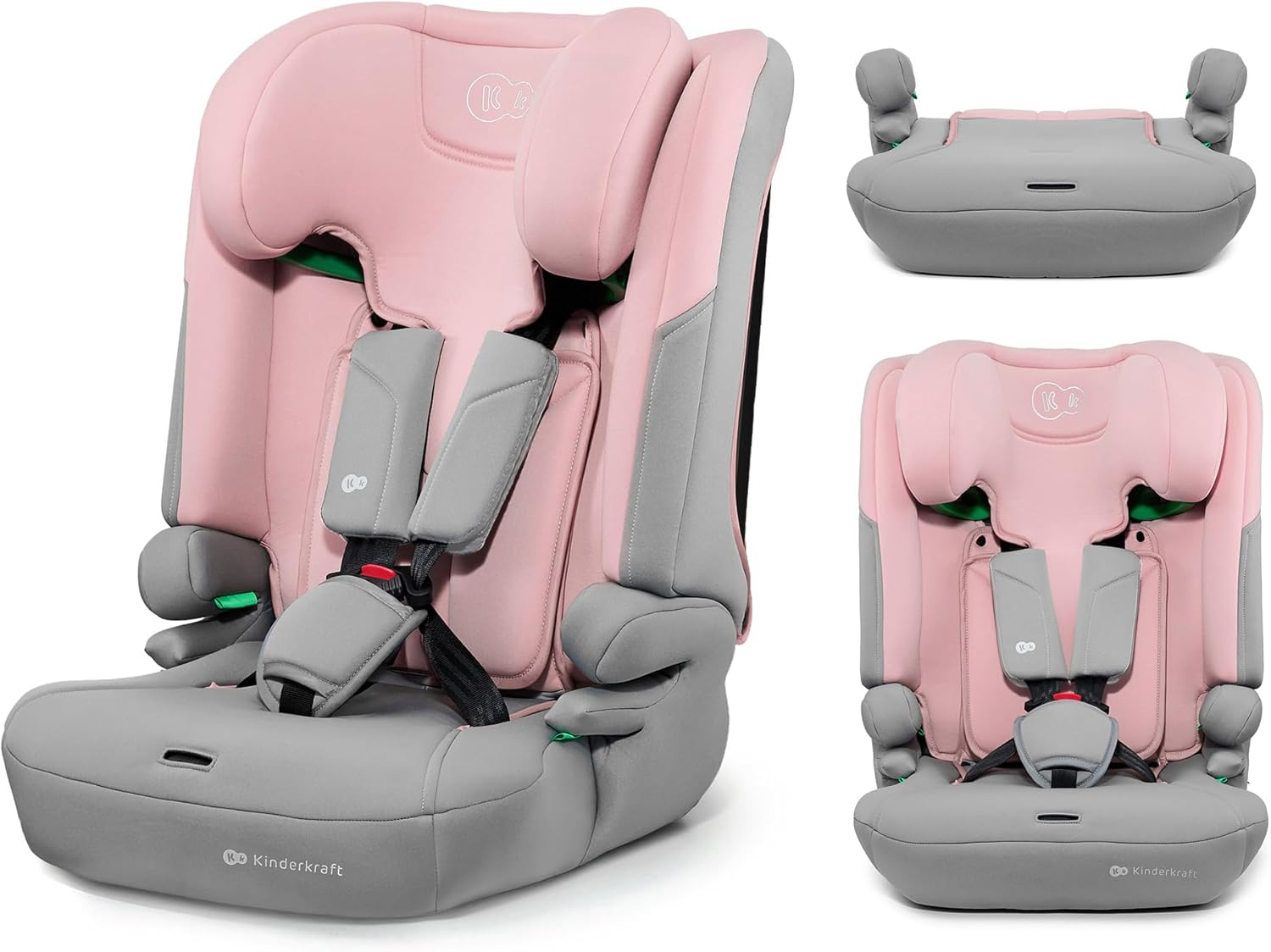 Detalle de Kinderkraft I-COMFY: Seggiolino auto 76–150 cm con EASY GROW SYSTEM e protezione H-GUARD