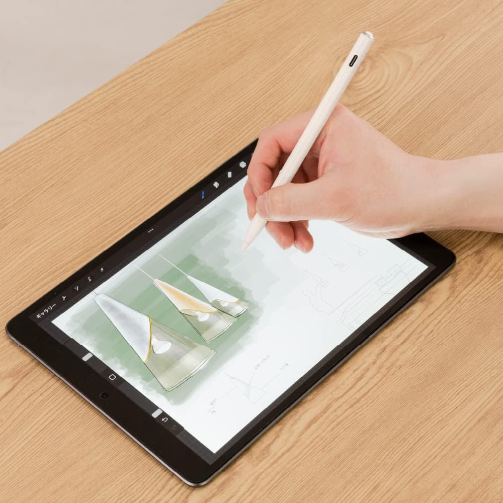 Detalle de ナカバヤシ Digio2 iPad専用充電式タッチペン 傾き検知・パームリジェクション対応