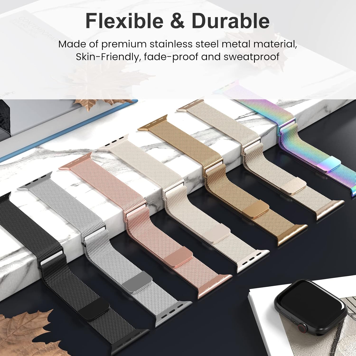 Thumbnail 6 de Higgs magnetic Apple Watch strap 46mm