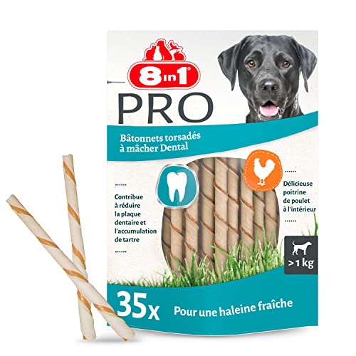 Detalle de 8in1 Delights Sticks Dentelés Chien – 35 pièces