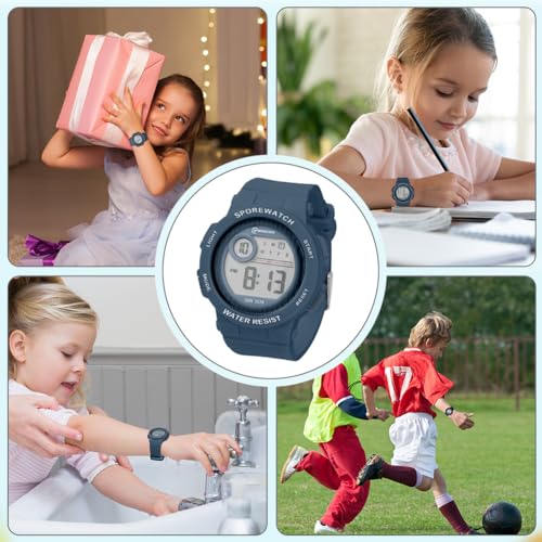 Thumbnail 6 de OFFCUP Reloj Infantil LED: reloj digital para niños 3–11 años, resistente al agua 30 m, azul