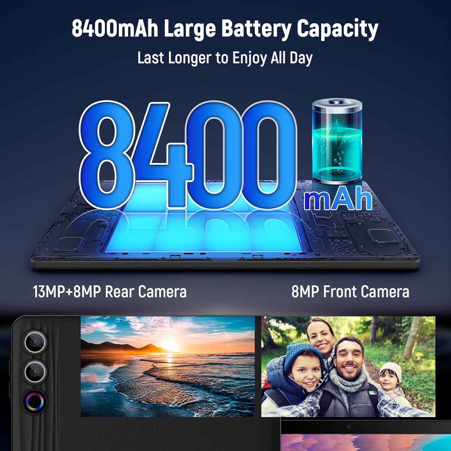 Thumbnail 6 de MUISOO 11.5 inch Android Tablet (G9) with Android 15, 2K Display, 30GB RAM, 128GB ROM, 1TB Expansion, 8400mAh Battery