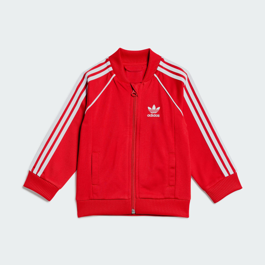Detalle 2 de Chándal SST Adicolor (Bebé) de Adidas - Rojo