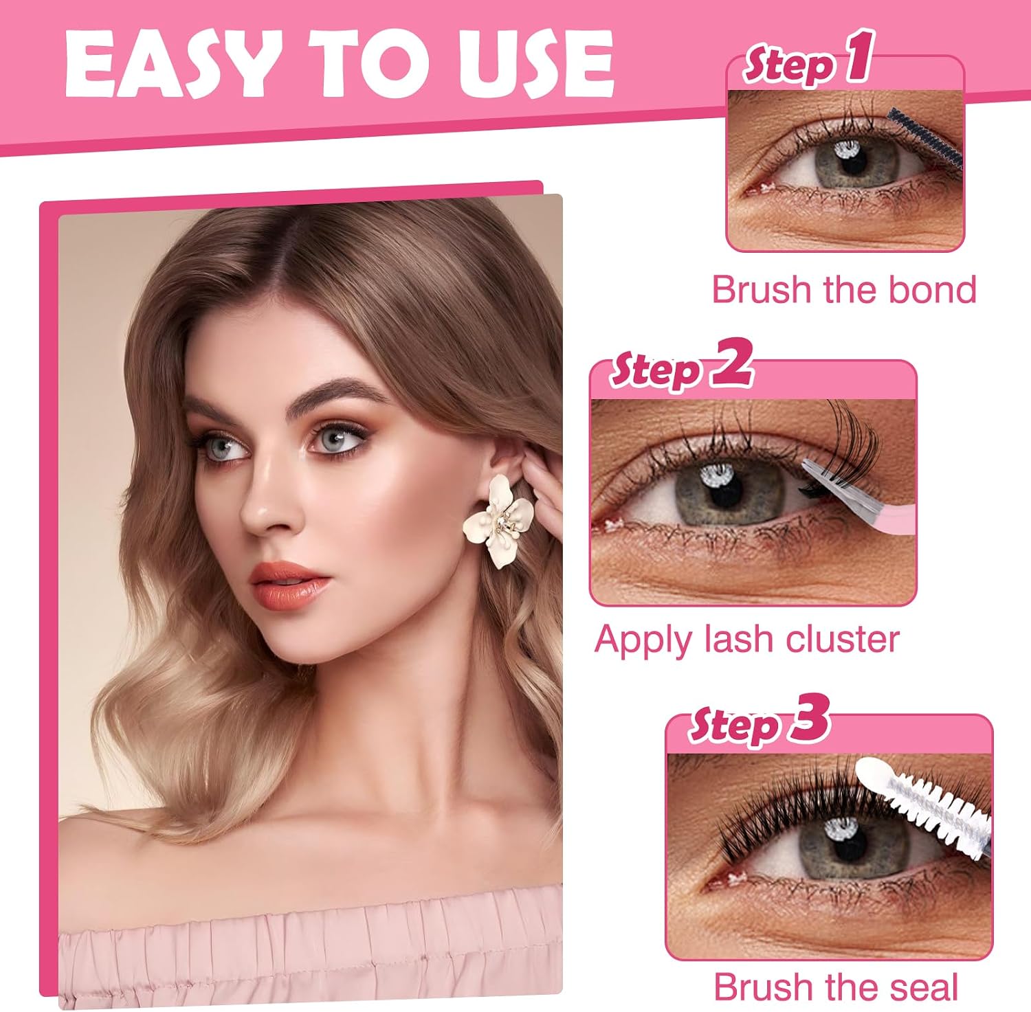 Thumbnail 4 de VEGCOO Naturels Cluster Lashes 570 uds 8-16 mm