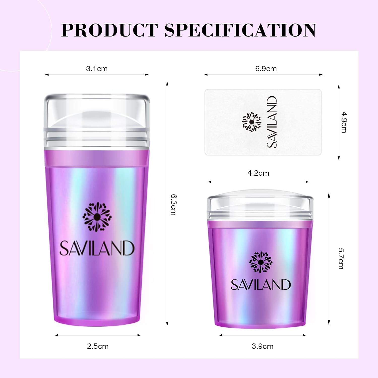 Thumbnail 6 de Saviland Silicone French Tip Nail Stamper Set