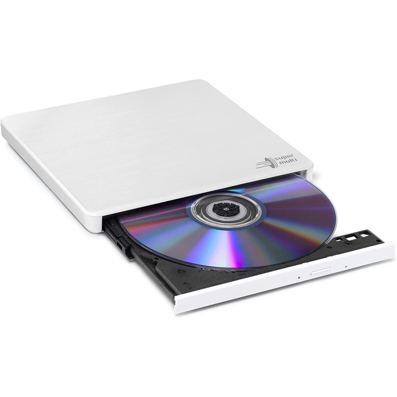 Detalle 2 de LG Ultra Slim GP60NW60 Grabador DVD externo USB blanco 💽