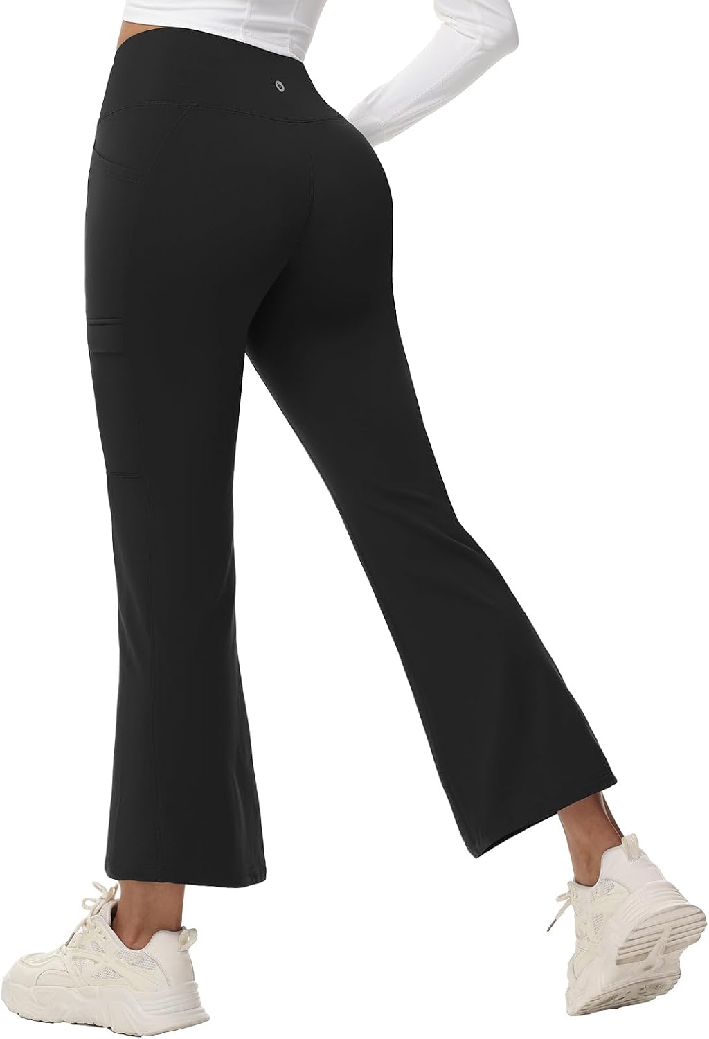 Thumbnail 5 de baleaf Fleece Lined Trousers Womens thermal flared leggings with zip pockets