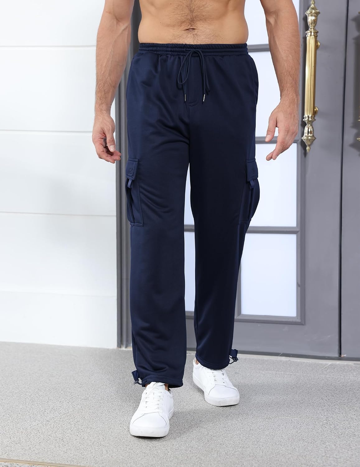 Thumbnail 1 de Mens Cargo Joggers Lightweight elasticated waist sweatpants
