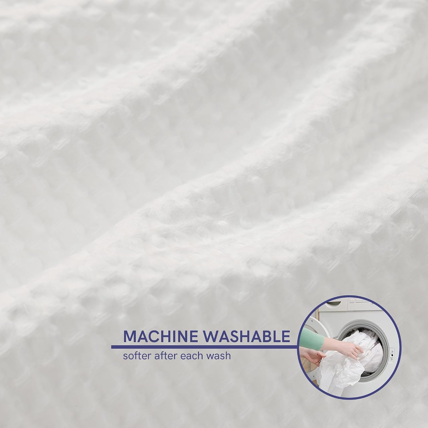 Thumbnail 4 de YnM Cotton Waffle Duvet Cover 60x80