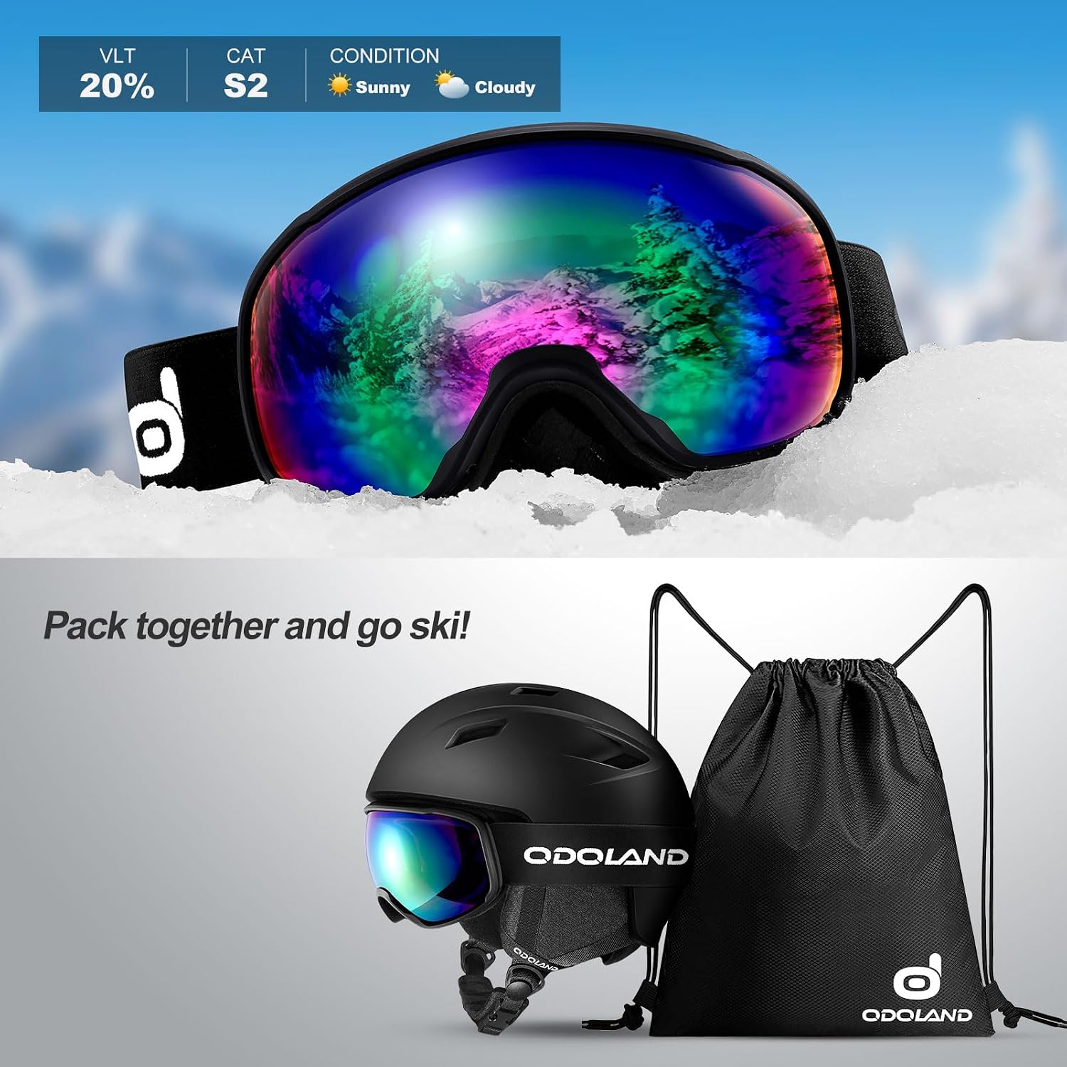 Detalle 2 de Odoland Snow Helmet Set ⚙