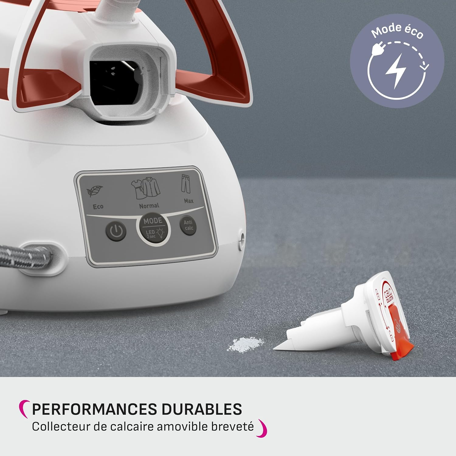 Detalle de Calor Express Power – Centrale Vapeur Classique, réservoir 1,8 L, débit vapeur 420 g/min, fabriquée en France