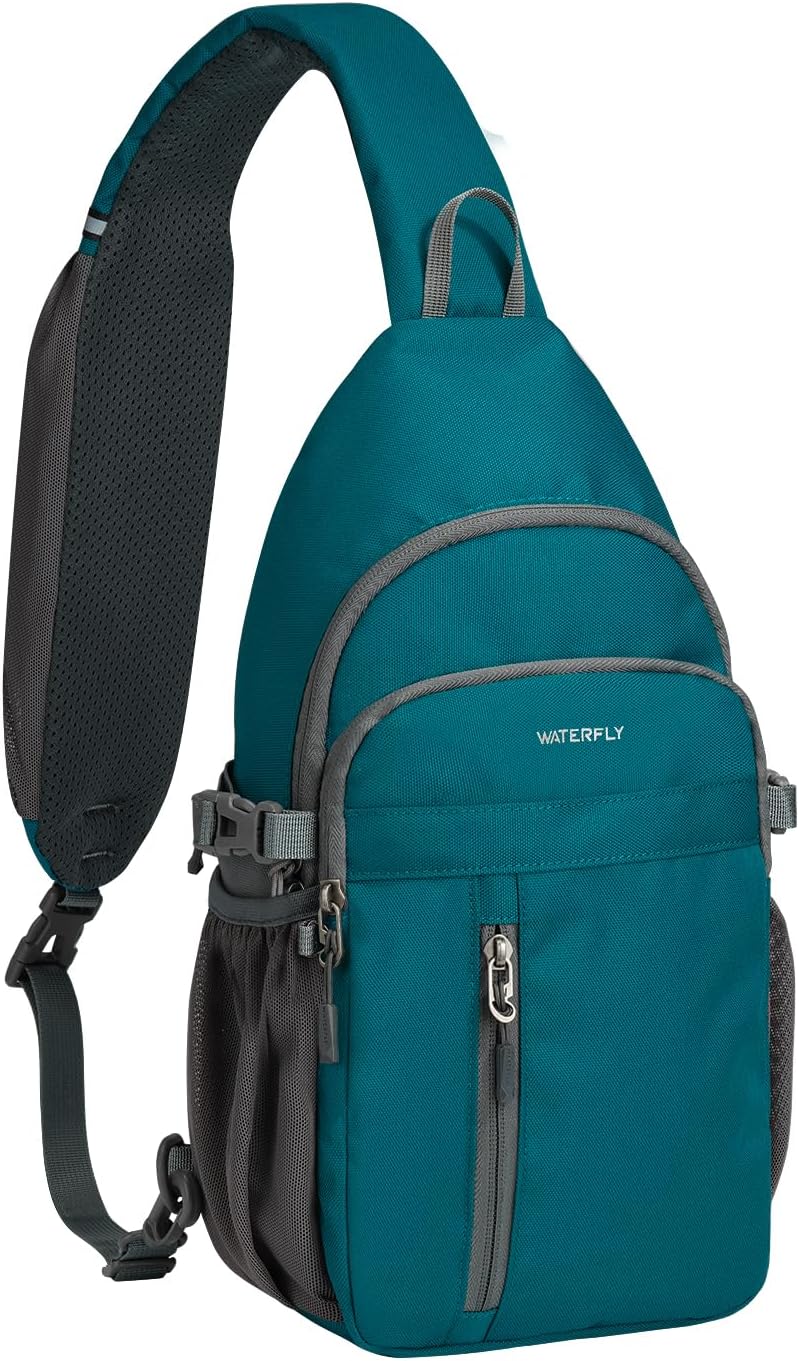 Detalle de Waterfly Sling Bag Crossbody Backpack: A versatile 6L carry with RFID protection