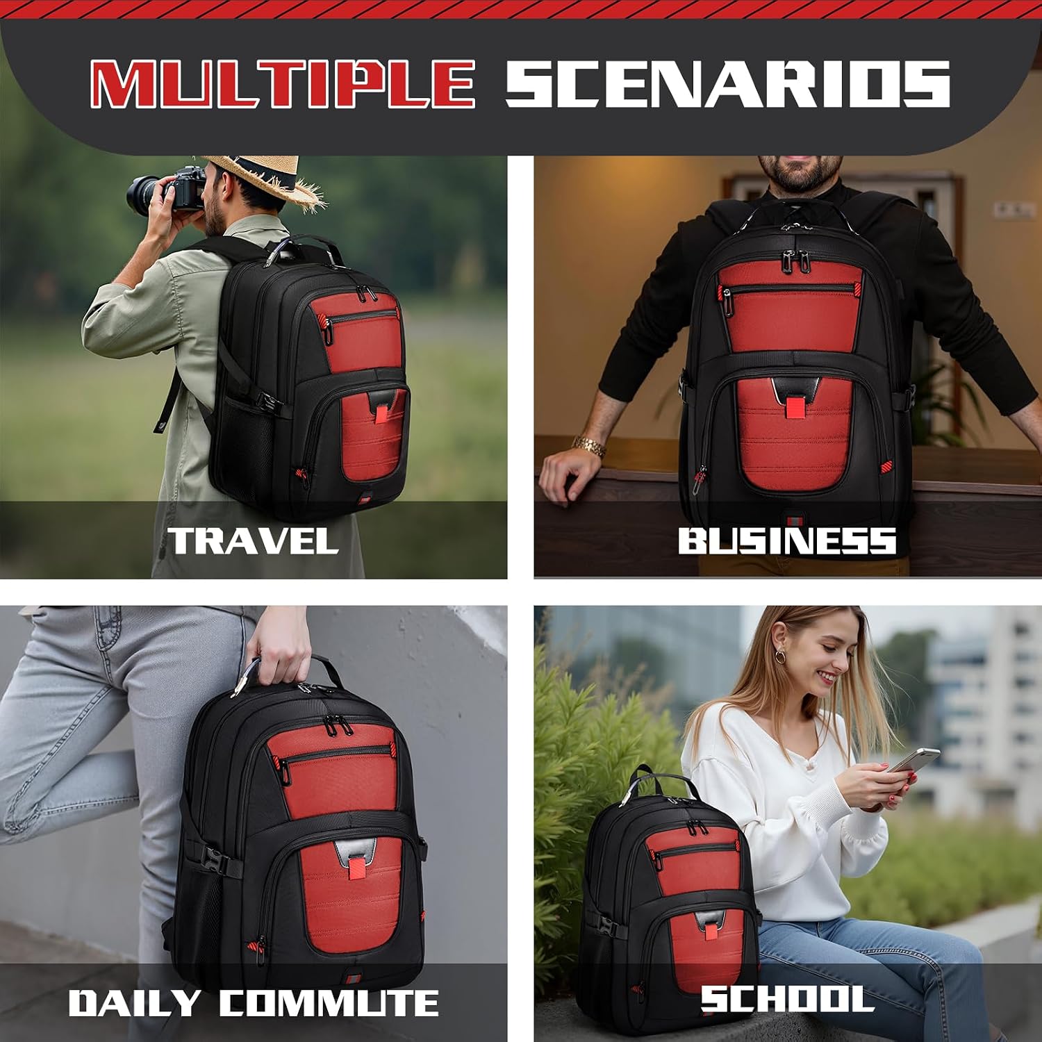 Thumbnail 5 de Z-MGKISS Travel Laptop Backpack 17.3"