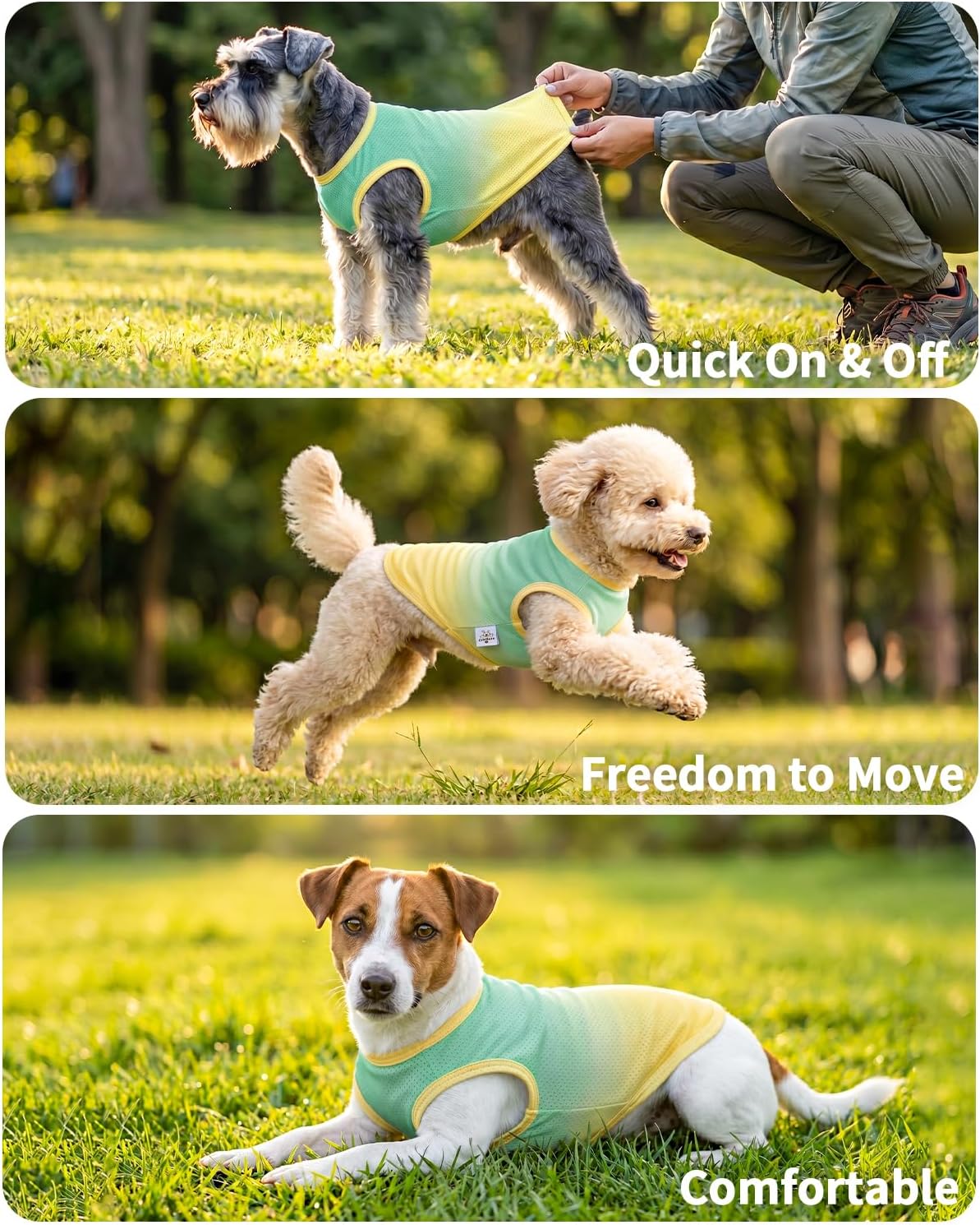 Detalle de CuteBone Dog Tank Top, Polyester-Spandex Mesh
