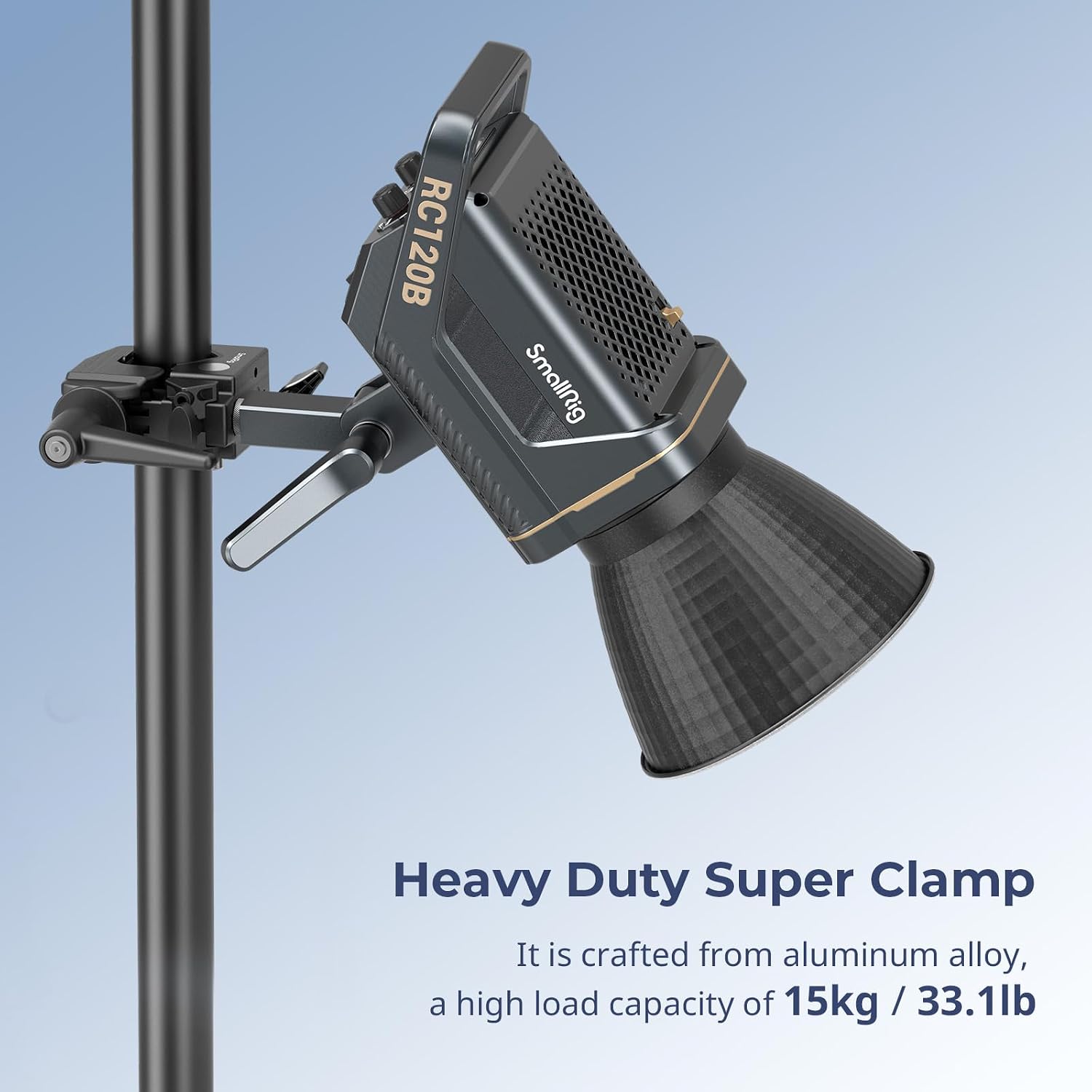 Detalle 2 de SMALLRIG Kit de pinces haute performance (lot de 2) avec filetage 1/4"-20 et 3/8"-16, capacité jusqu’à 15 kg
