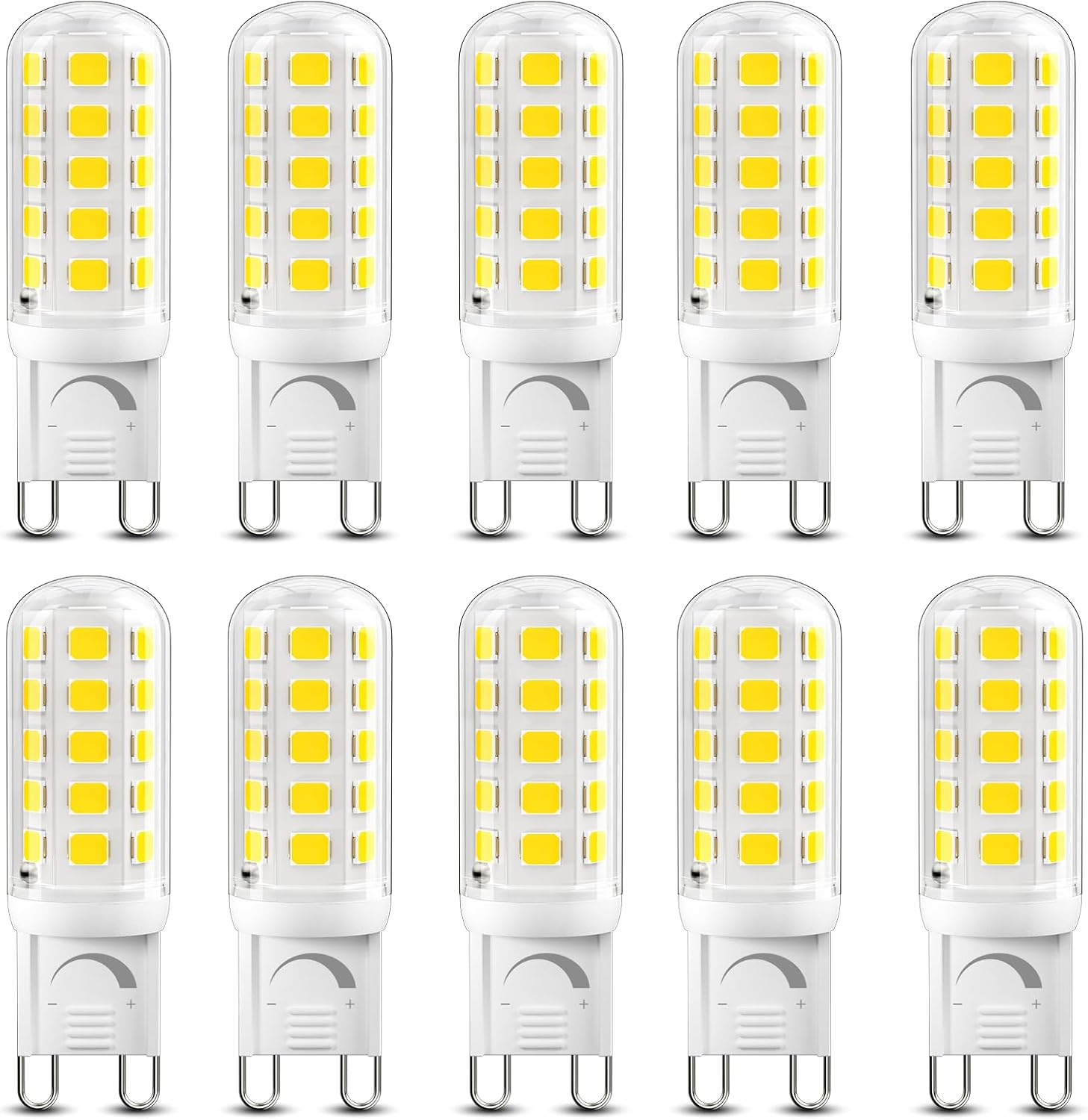 Detalle de DiCUNO CA-G9-45-CMC-DMB-DW-10P G9 LED Bulbs, 5000K, Dimmable, 10-Pack