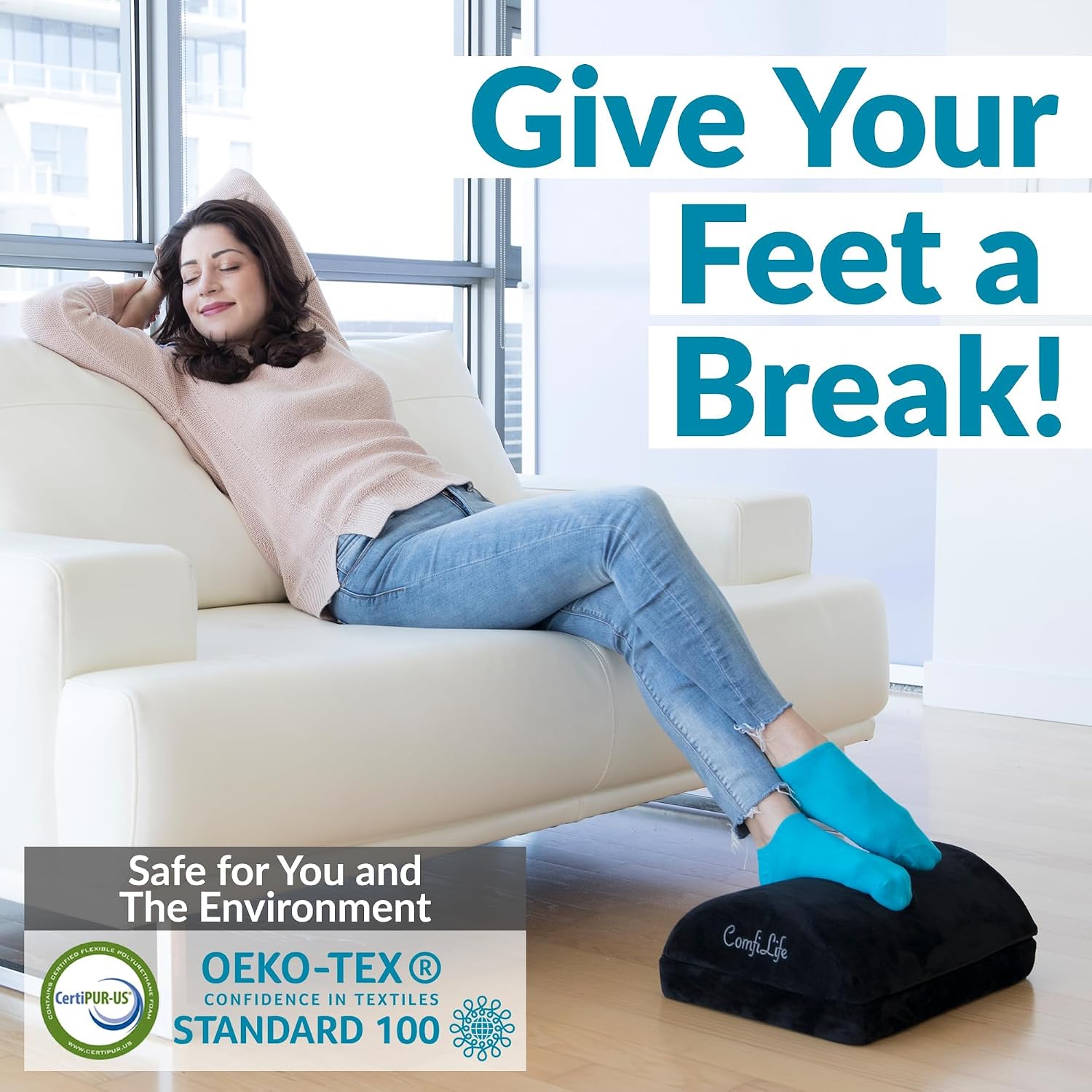 Thumbnail 6 de ComfiLife Under-Desk Footrest in Memory Foam